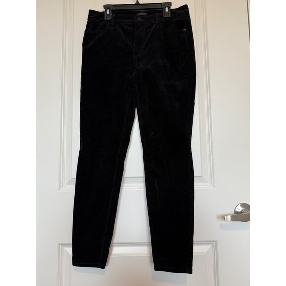 Talbots Black Corduroy Jeggings Women 2P Slim Fit Casual Soft Pants NWOT - Picture 1 of 8